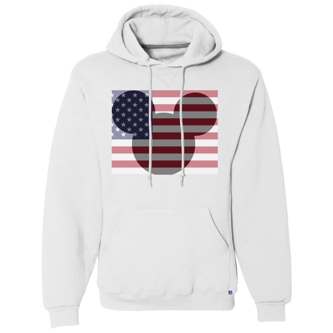 Mickey Mouse USA Flag Fleece Pullover Hoodie