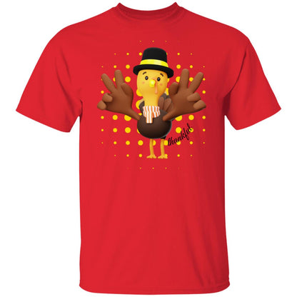 Peace Sign Turkey Thankful, Thanksgiving Peace Sign Thankful 5.3 oz. Unisex T-Shirt