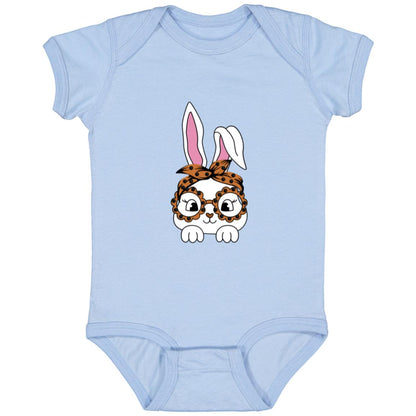 Bunny with Leopard Glasses T-shirt, Easter Hoodie, Easter bunny graphic tee, Easter shirts for infants / Toddlers, Unisex Easter Bunny tee, Easter Gift