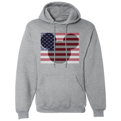 Mickey Mouse USA Flag Fleece Pullover Hoodie