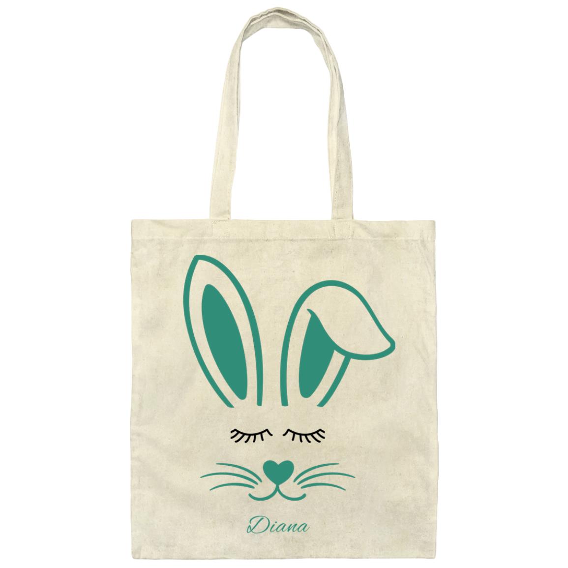 Customizable Easter bag / Small customizable Tote bag / Egg hunt / First name bag