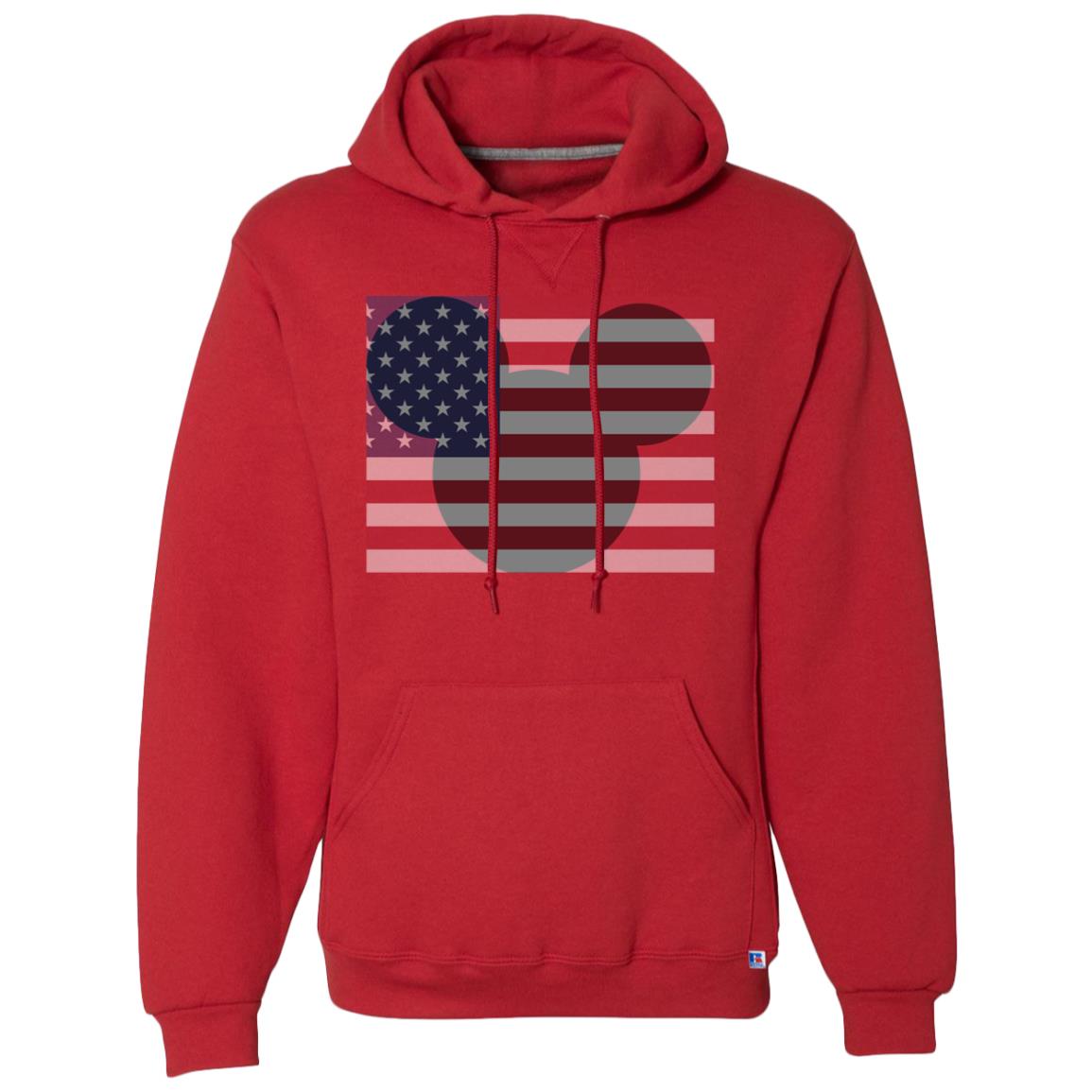 Mickey Mouse USA Flag Fleece Pullover Hoodie