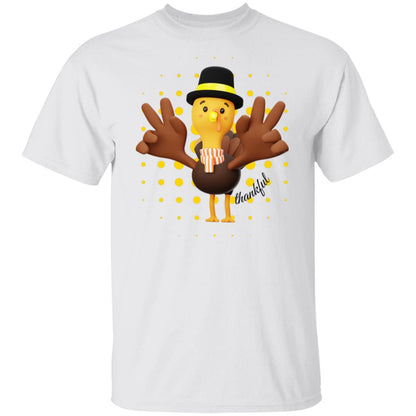 Peace Sign Turkey Thankful, Thanksgiving Peace Sign Thankful 5.3 oz. Unisex T-Shirt