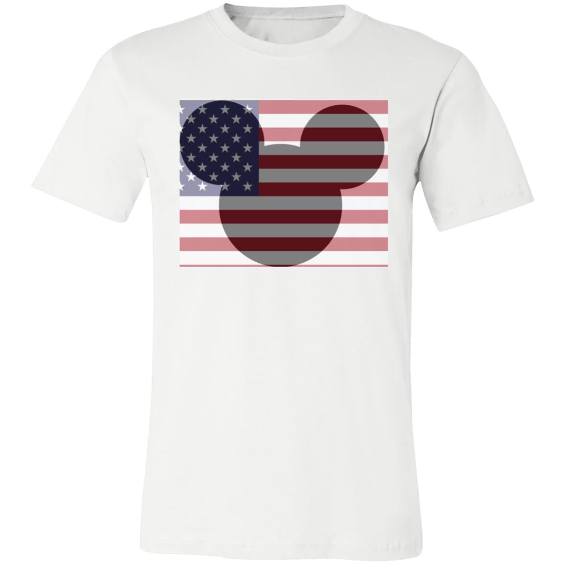 Mickey Mouse USA Flag Unisex Short-Sleeve T-Shirt