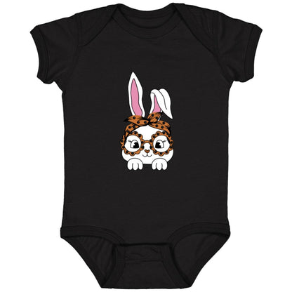 Bunny with Leopard Glasses T-shirt, Easter Hoodie, Easter bunny graphic tee, Easter shirts for infants / Toddlers, Unisex Easter Bunny tee, Easter Gift