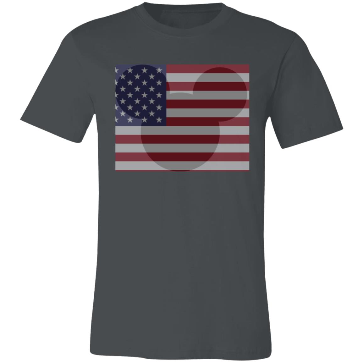 Mickey Mouse USA Flag Unisex Short-Sleeve T-Shirt