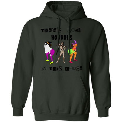 There's Some Horrors in This House Funny Halloween  Hoodie,Twerking Ghost, Twerking Pumpkin, Dancing Mummy, Hoodie