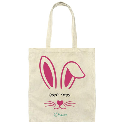 Customizable Easter bag / Small customizable Tote bag / Egg hunt / First name bag