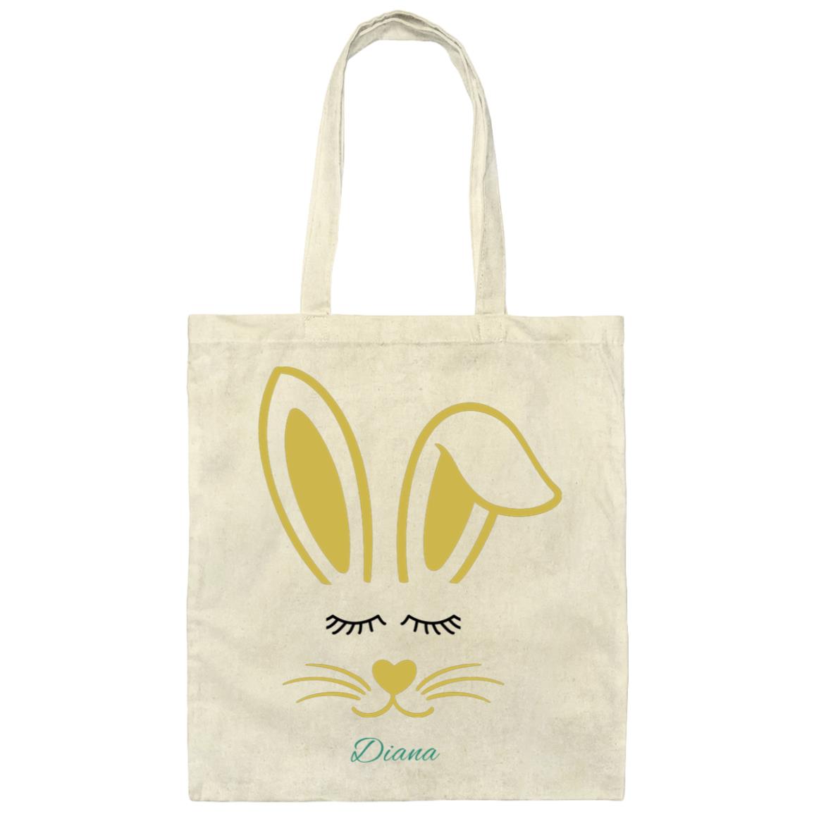 Customizable Easter bag / Small customizable Tote bag / Egg hunt / First name bag