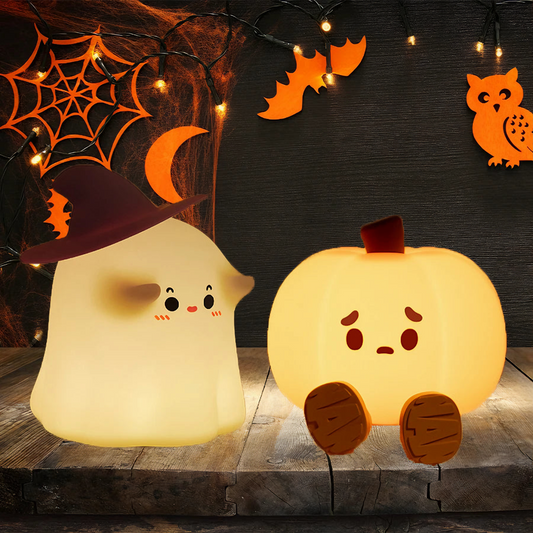 Ghost & Pumpkin Halloween Night Light