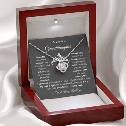 To My Beautiful Granddaughter, Pages Of My Life, Gifts For Granddaughter, Love Knot Necklace