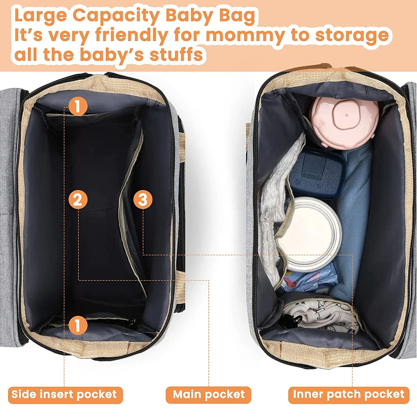 PortableGo™ Baby Folding Crib