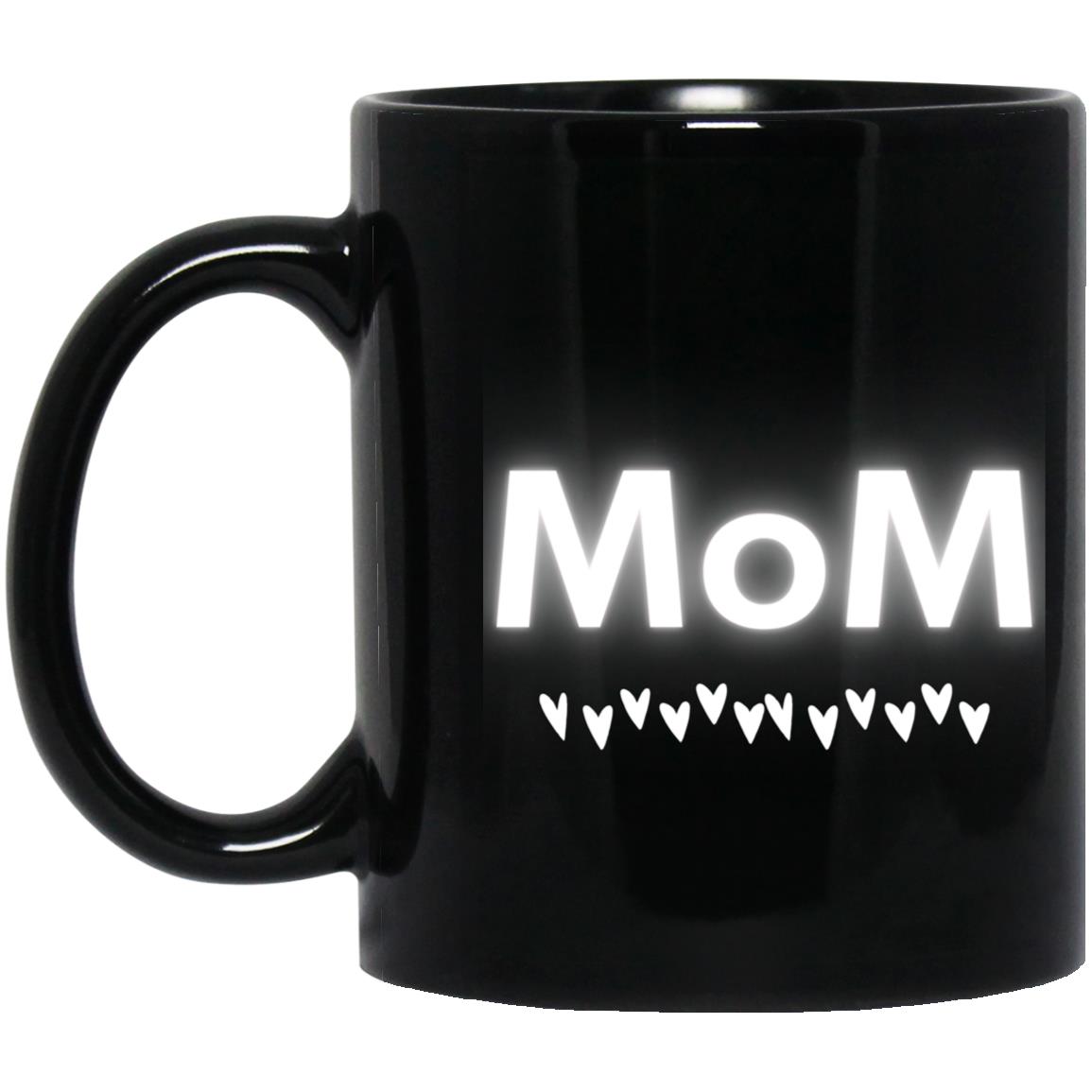 MOM 11 oz BLACK MUG